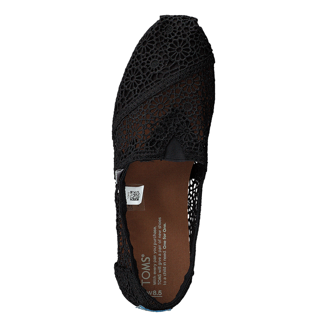 Toms black online moroccan crochet