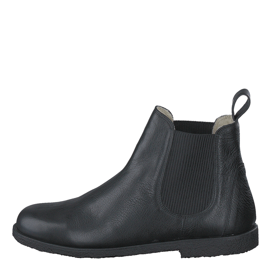 Chelsea boot with wool lining Black/Black