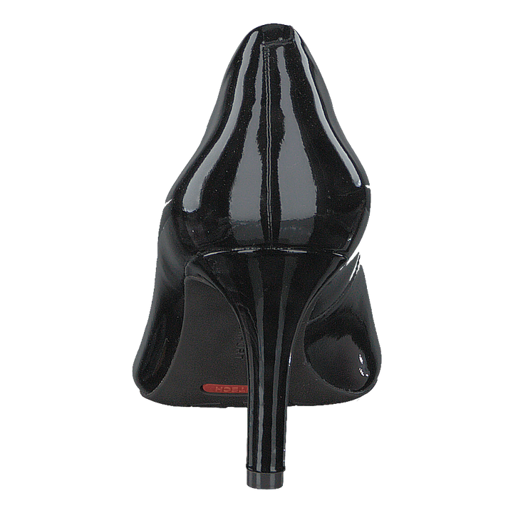 Total Motion  75Mm Pointy Pump Black Patent