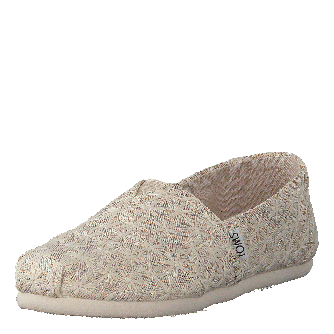 Toms Alpargata Youth Natural Daisy Metallic – - Main Image