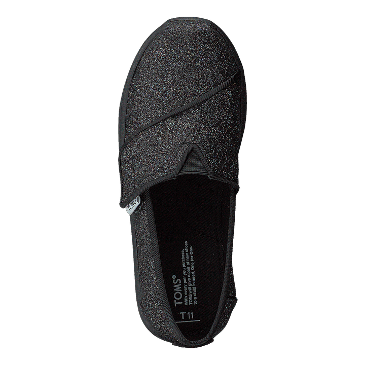 Alpargata Tiny Black Iridescent Glimmer - Heppo.com