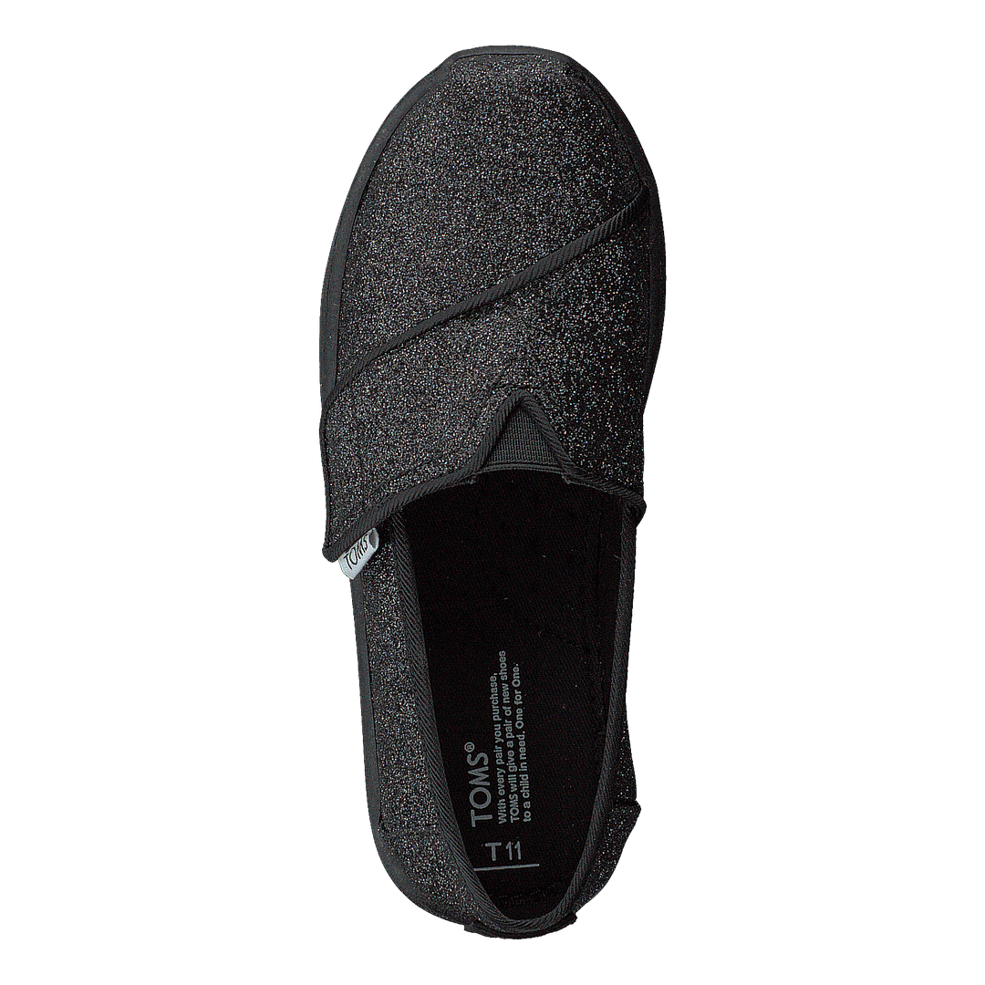 Alpargata Tiny Black Iridescent Glimmer - Heppo.com