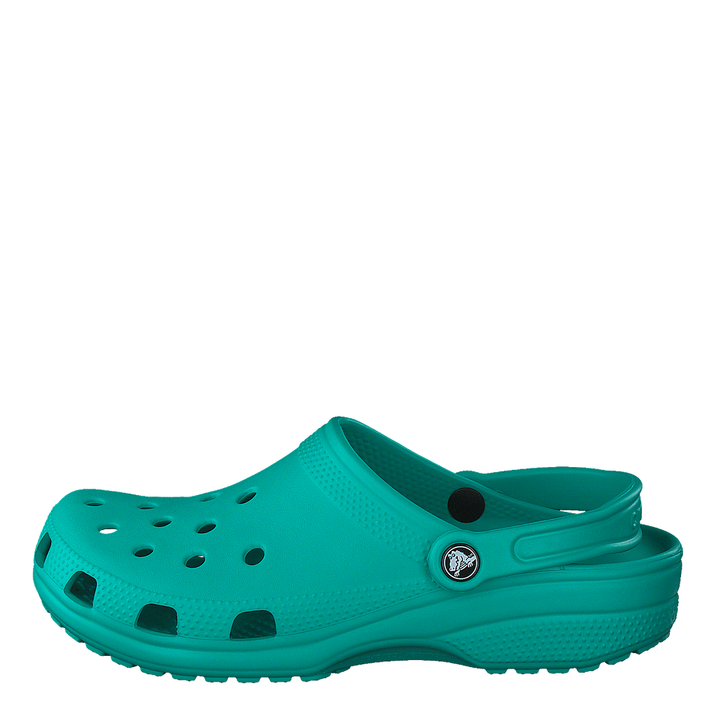 Tropical top teal crocs