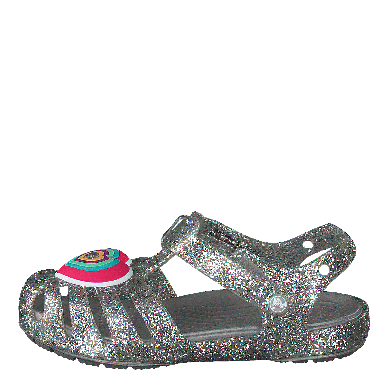 silver crocs sandals