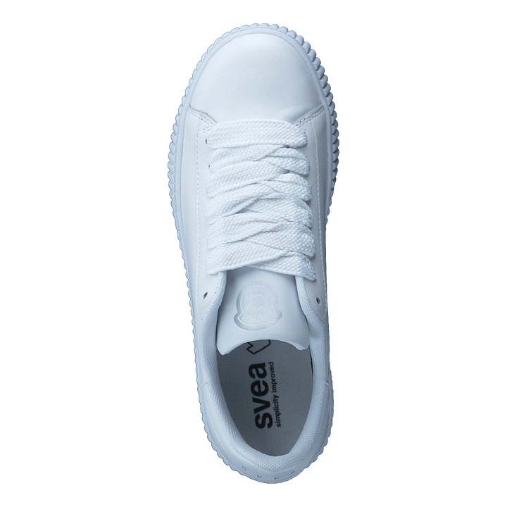 Anna Wide Lace Sneaker White