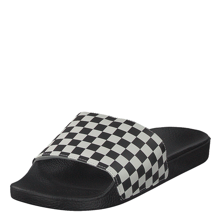 Mn Slide-on Checker White