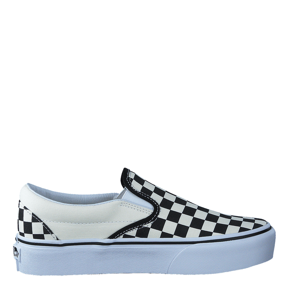 Ua Classic Slip-on Platform Black And White Checker/white - Heppo.com