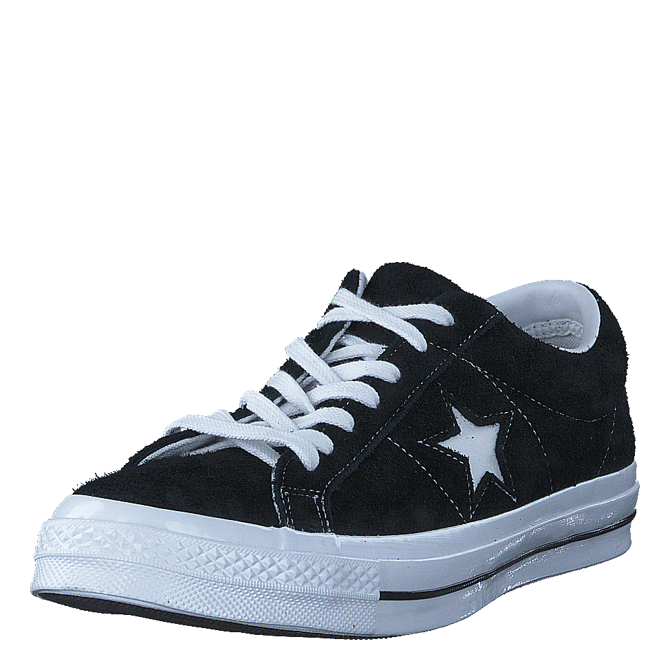 Converse one star black white deals