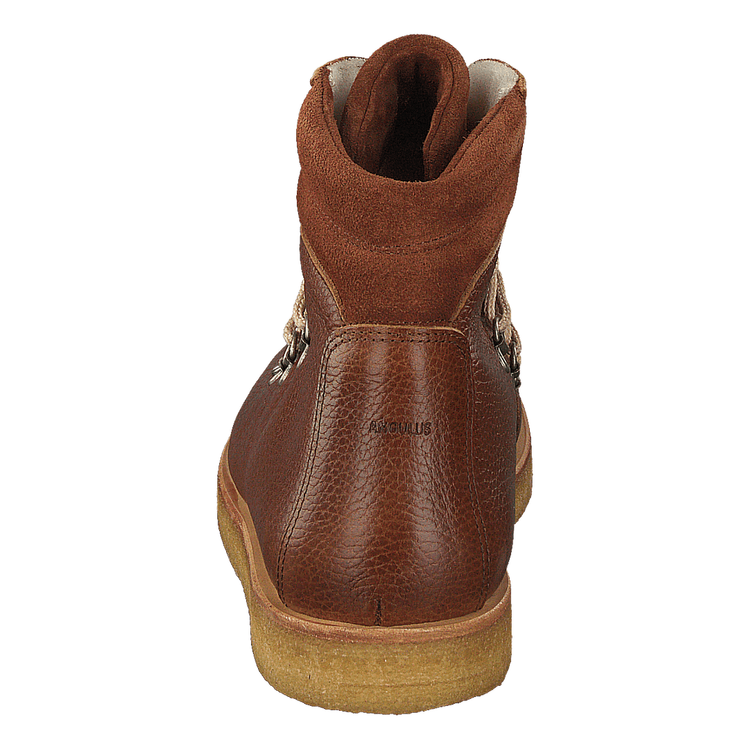Boot With Laces And D-rings Medium Brown