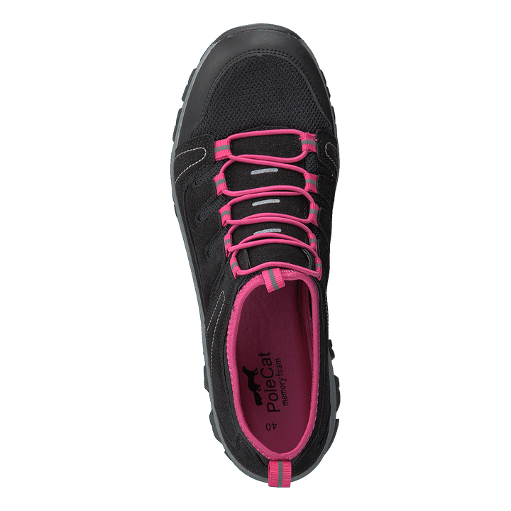 435-3111 Comfort Sock Black/fuxia