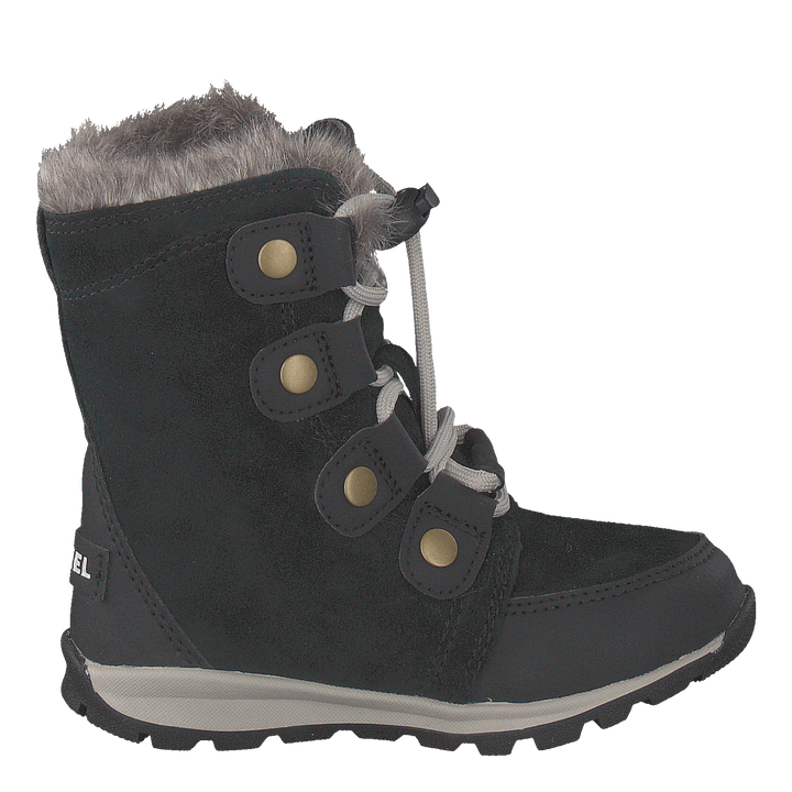 Youth Whitney Suede 010, Black, Dark Stone