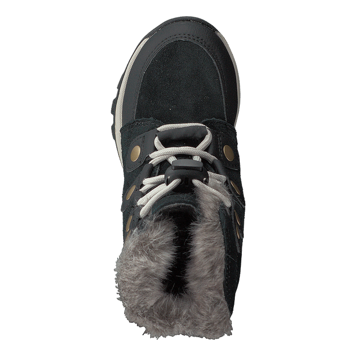 Youth Whitney Suede 010, Black, Dark Stone