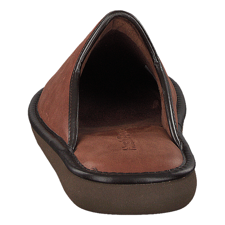 Leather Slipper Cognac