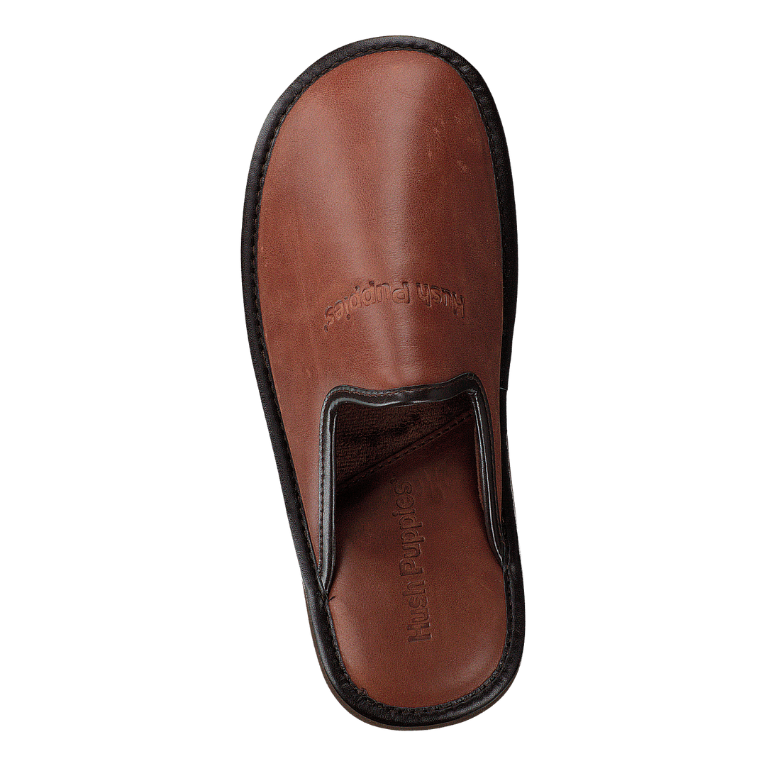 Leather Slipper Cognac