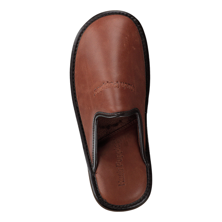 Leather Slipper Cognac