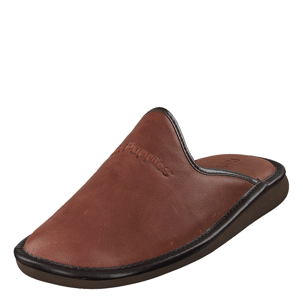 Leather Slipper Cognac