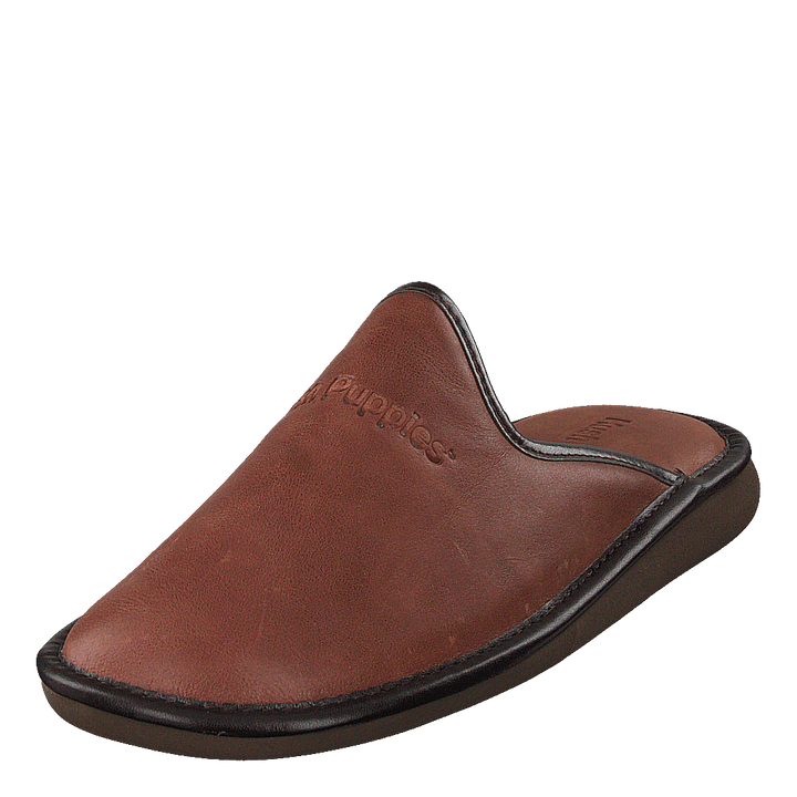 Leather Slipper Cognac