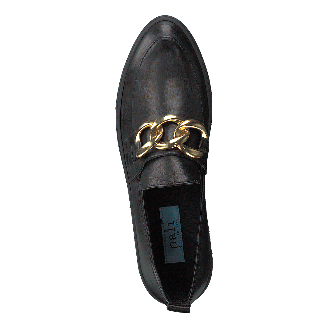 Gold Chain Slip On Parma Nero