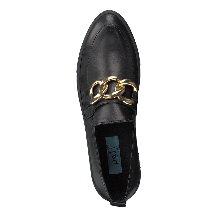 Gold Chain Slip On Parma Nero