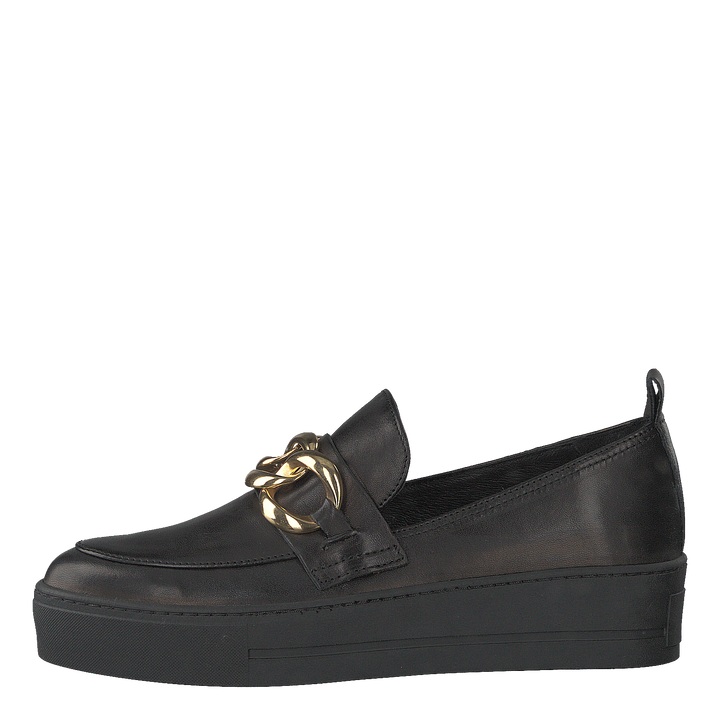 Gold Chain Slip On Parma Nero