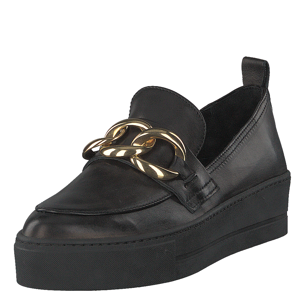 Gold Chain Slip On Parma Nero