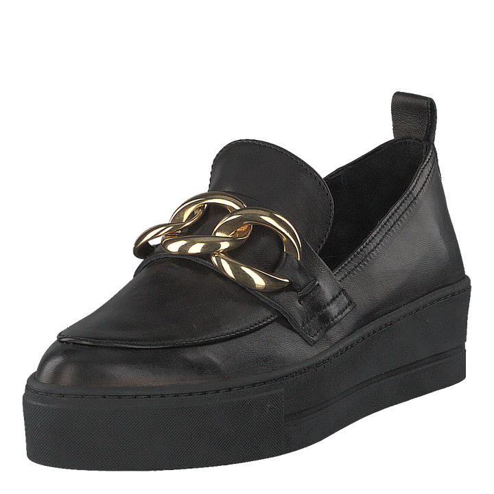 Gold Chain Slip On Parma Nero