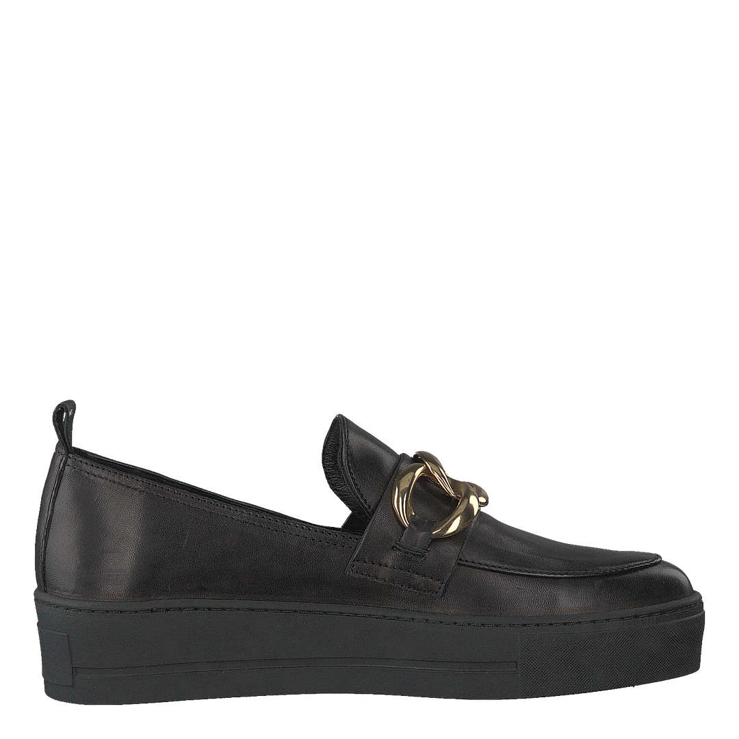 Gold Chain Slip On Parma Nero