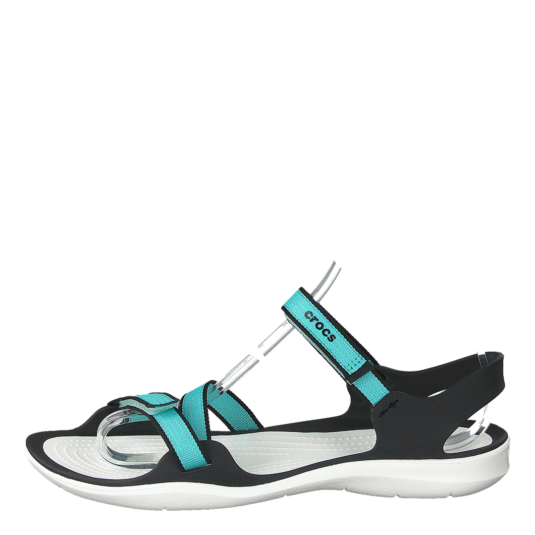 Swiftwater webbing sandal w top black