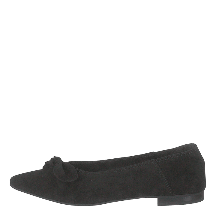 Berna Suede Bow Shoe 101 - Black 1