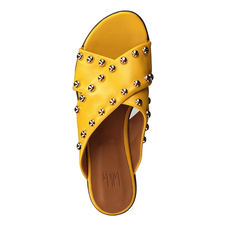 Sandals Yellow Nappa/gold