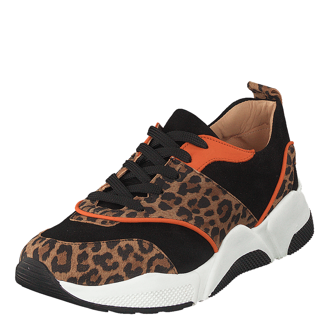 Shoes Leo Suede/black/orange