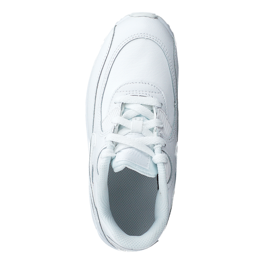 Boys' Air Max 90 Leather (td) White/white