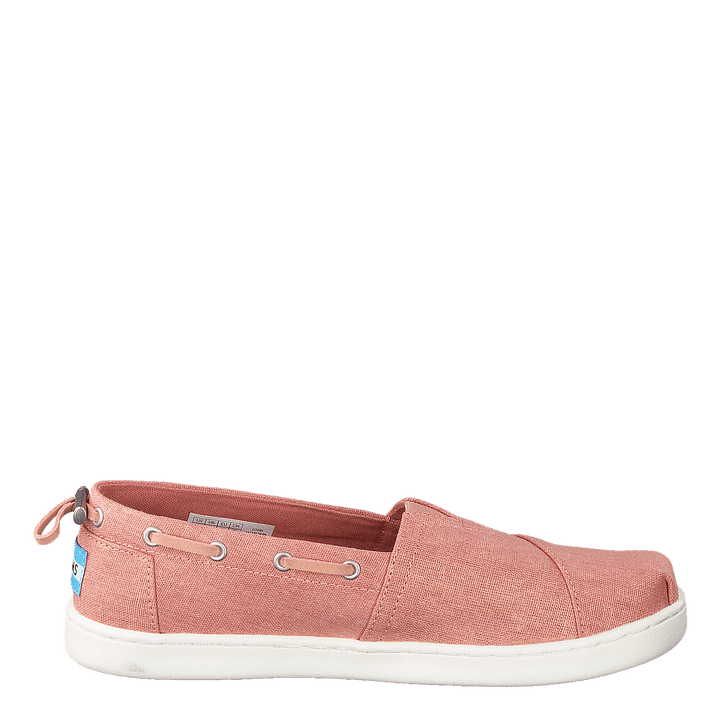 Coral Pink Shimmer Canvas Coral