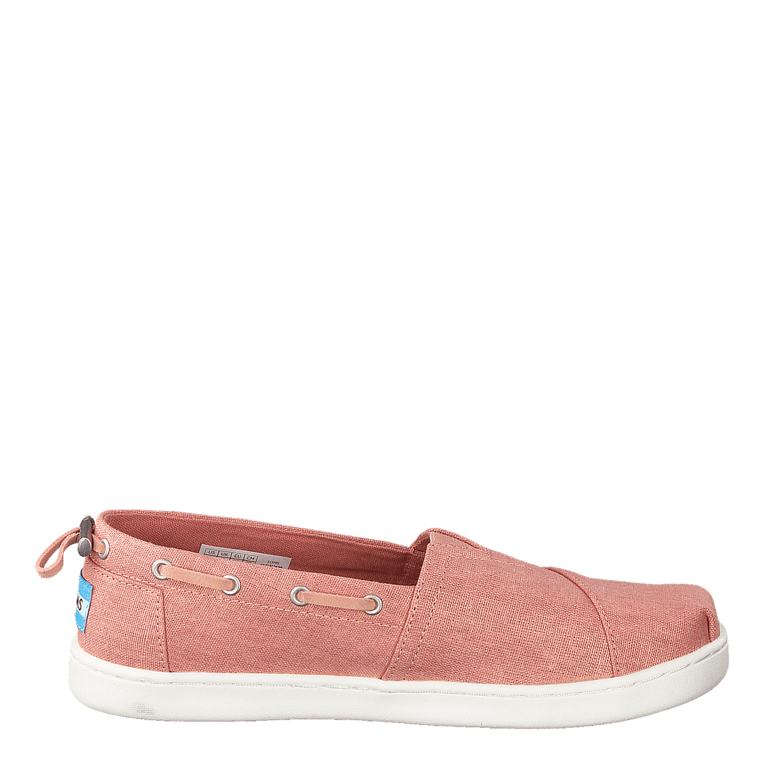 Coral Pink Shimmer Canvas Coral