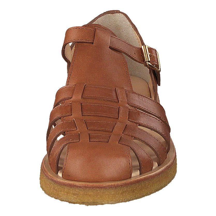 Strap Sandal With Buckle Tan