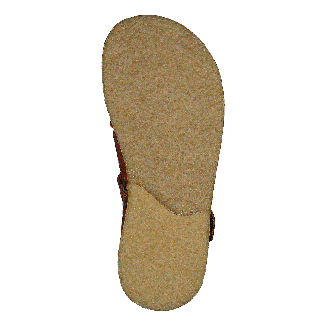 Fisherman Sandal With Velcro Cognac