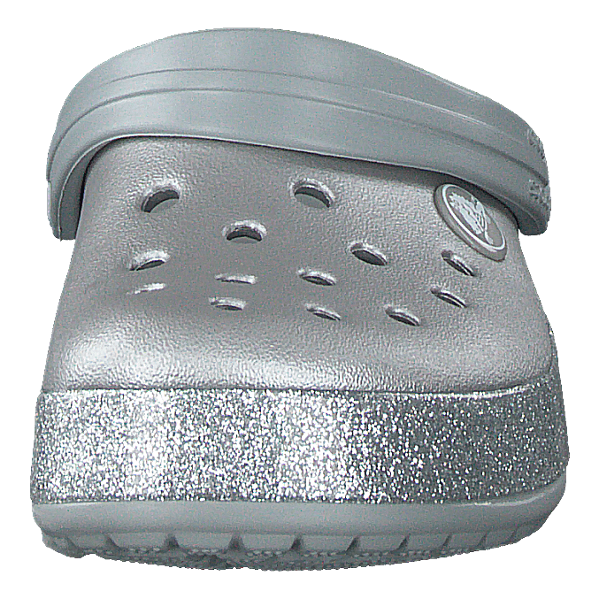 Crocband Glitter Clog K Silver