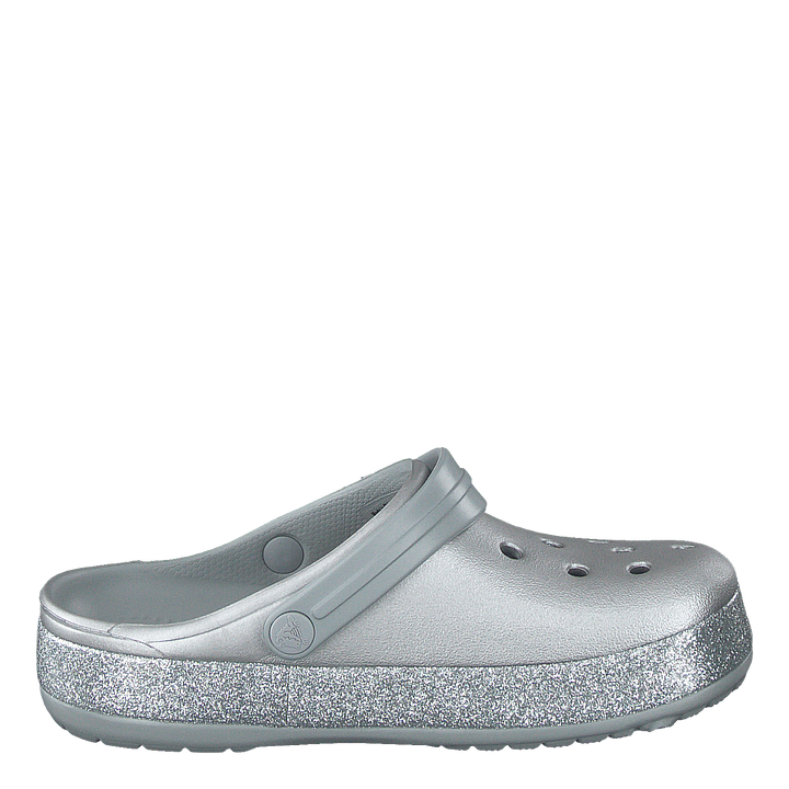 Crocband Glitter Clog K Silver