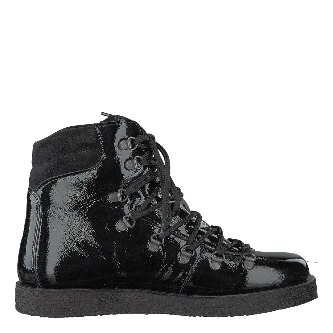Boot With Laces And D-rings Black / Black