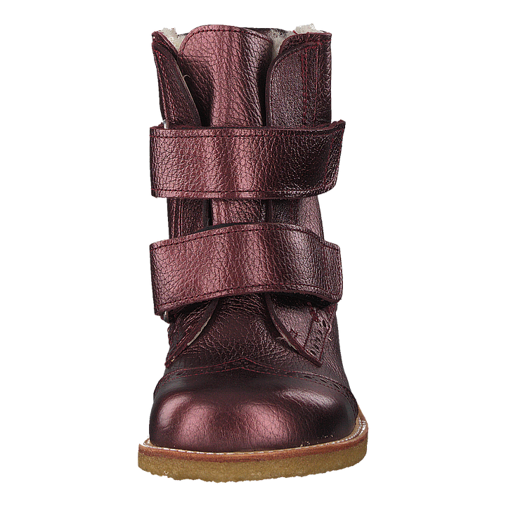 Tex-boot With Velcro Closure Bordeaux Shine