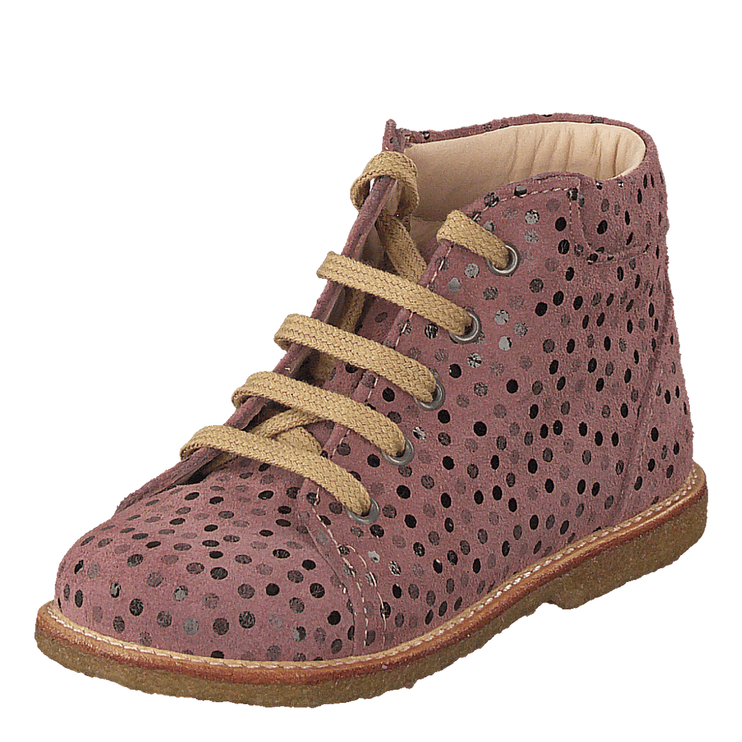 Starter Boot With Laces Rose Dot