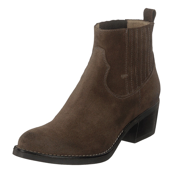 Mid Elastic Boot Taupe