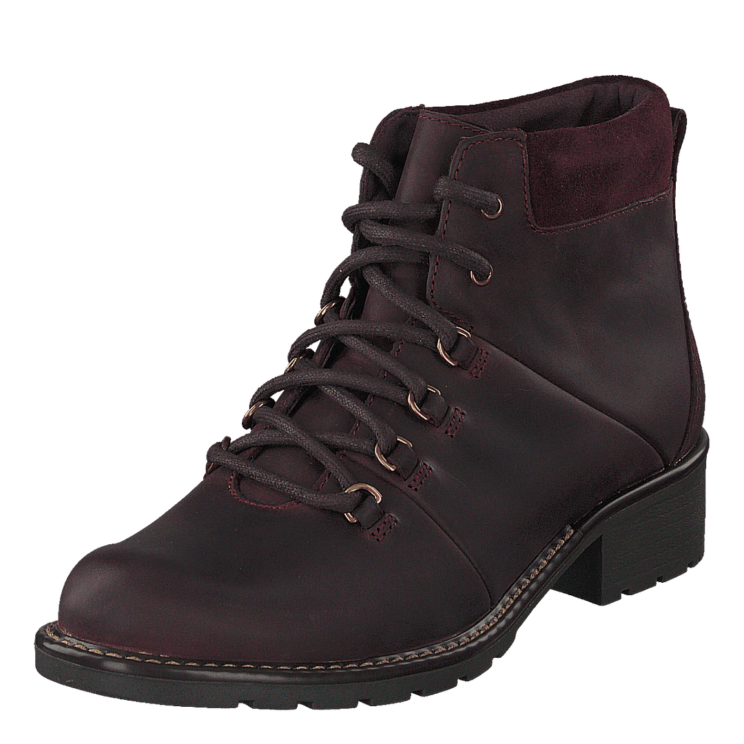 Clarks orinoco boots burgundy hotsell