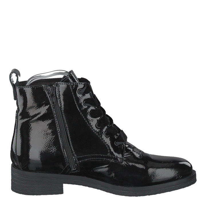 Biatine Patent Laced Up Boot Black