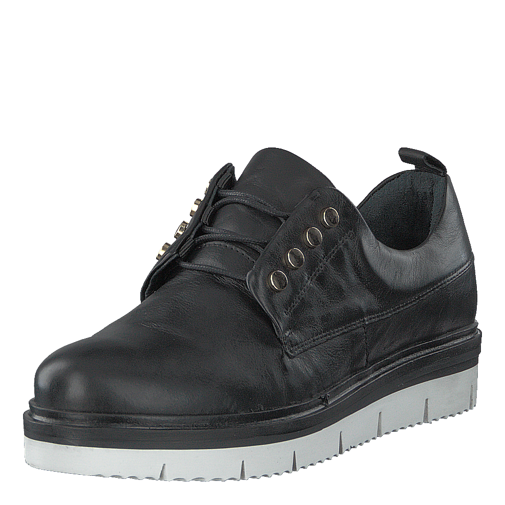 Biastella Leather Laced Shoe Black