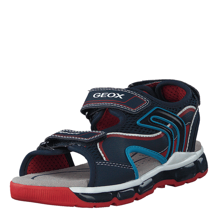 J Sandal Android Boy Navy/red