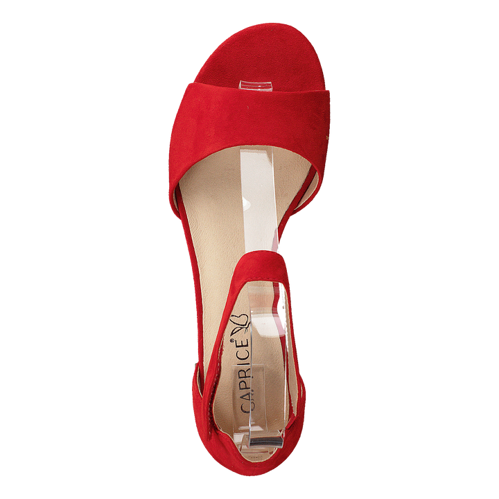 Carla Red Suede