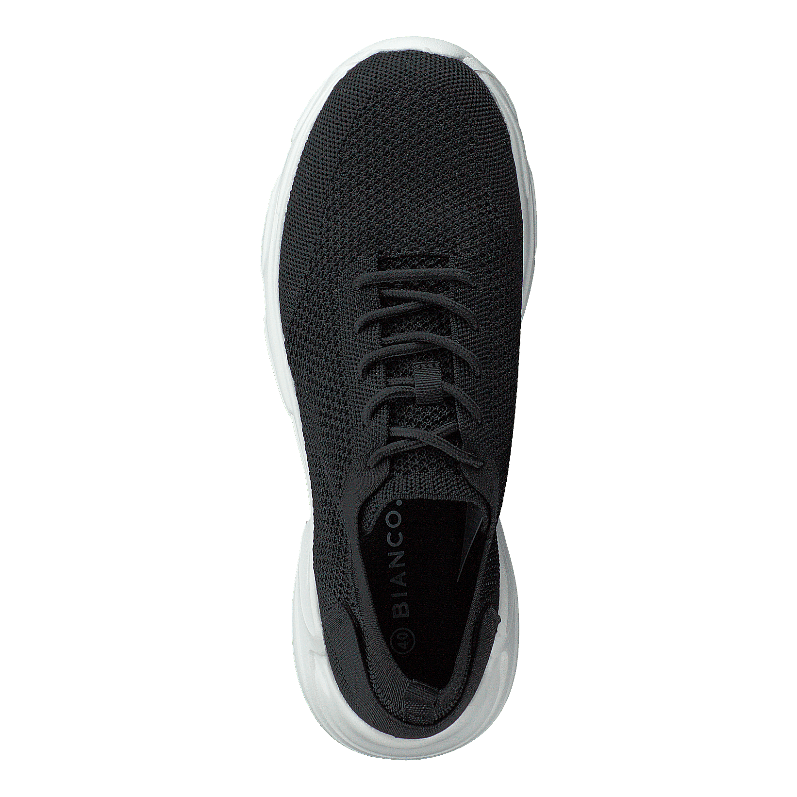 Bianco Biacase Laced Knit Sneaker 104 Black 4 – Heppo.com