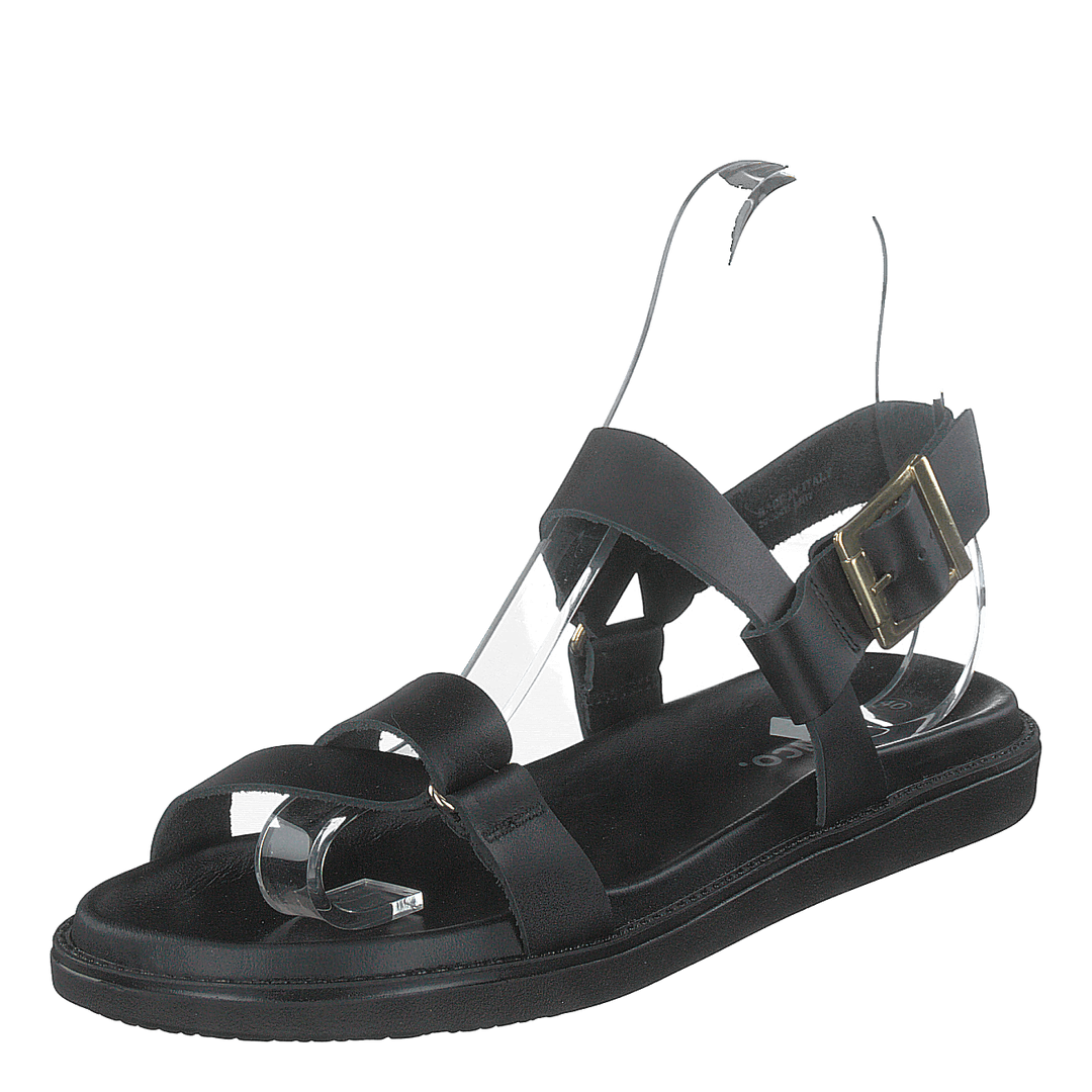 Biadebbie Leather Strap Sandal 100 Black