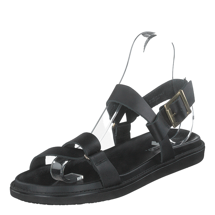 Biadebbie Leather Strap Sandal 100 Black